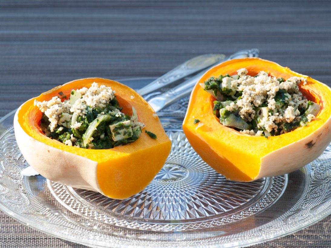 Courge butternut farcie