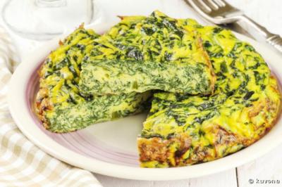 recette bio omelette aux verts de blettes