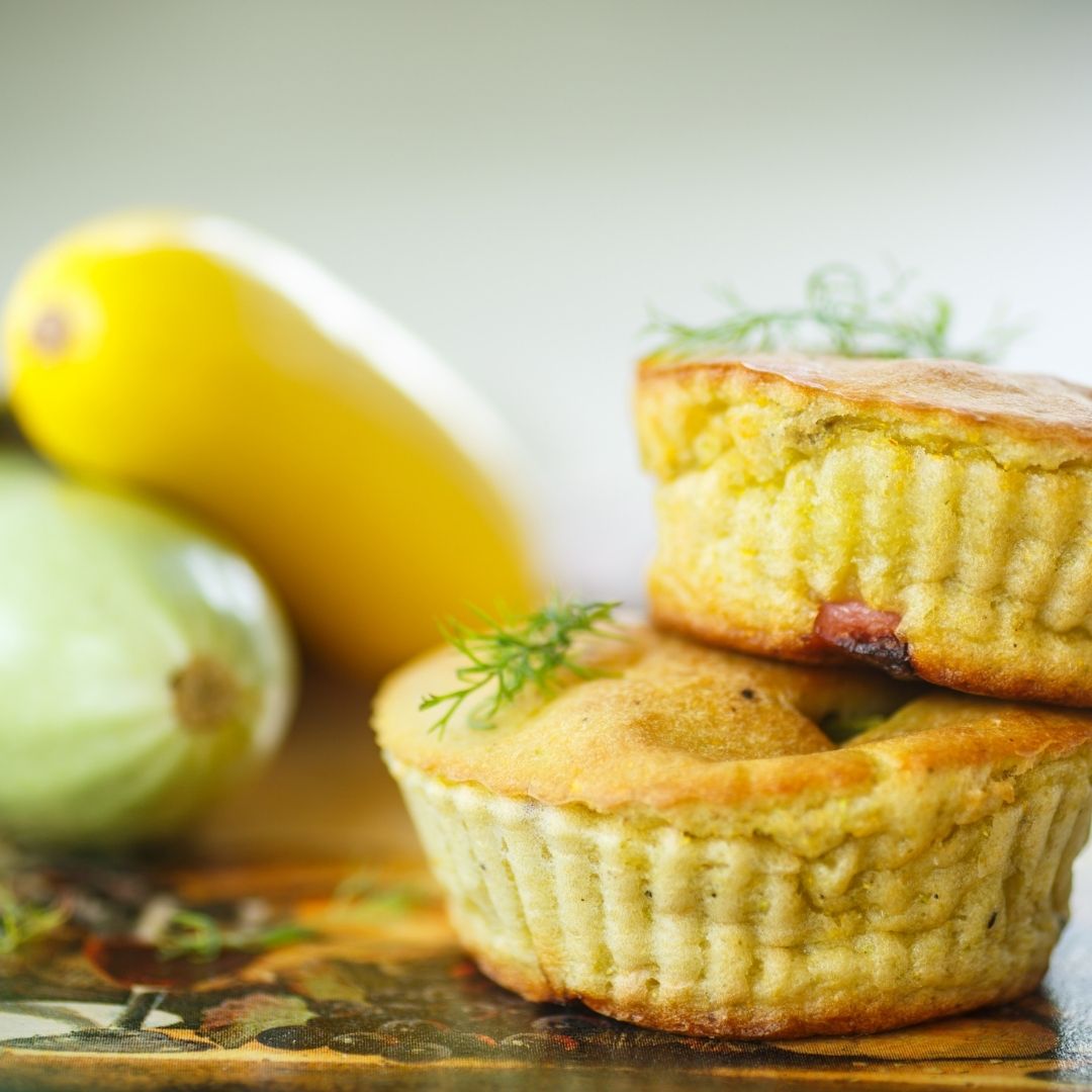 Timbale courgette, chèvre et menthe